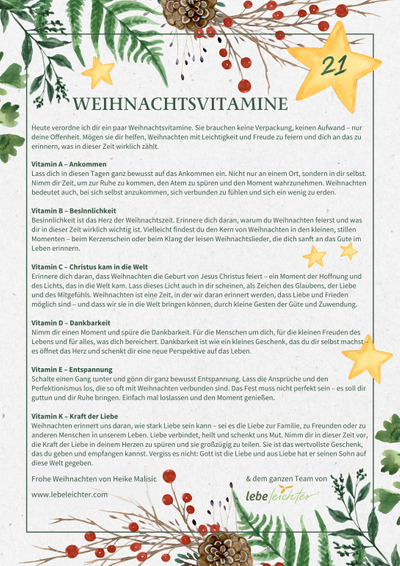 Bild für Post Lebe leichter Adventskalender