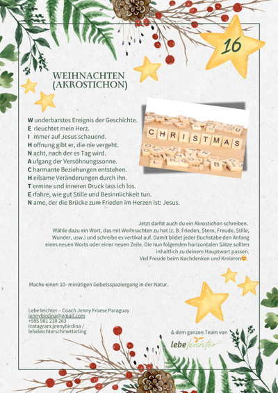 Bild für Post Lebe leichter Adventskalender