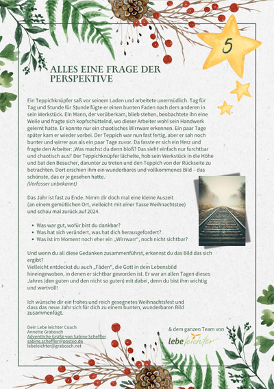 Bild für Post Lebe leichter Adventskalender